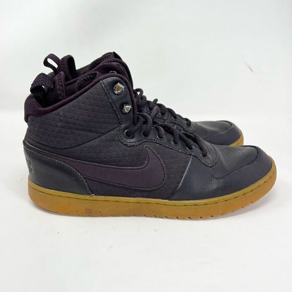 Nike Shoes Ebernon Mid Winter Men's 8 Burgundy High Tops Sneaker - Picture 1 of 10